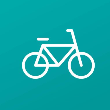 bisiklet ikonu vektör illüstrasyonu