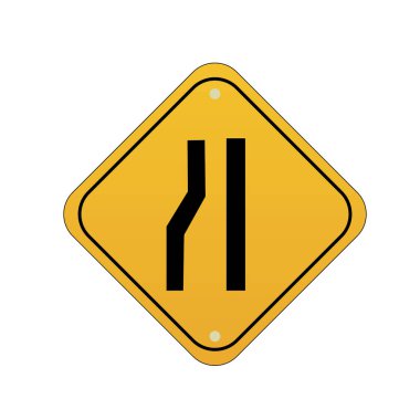 Yol simgesi, vektör illüstrasyonu