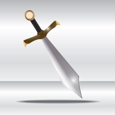 kılıç vektör illüstrasyon simgesi 