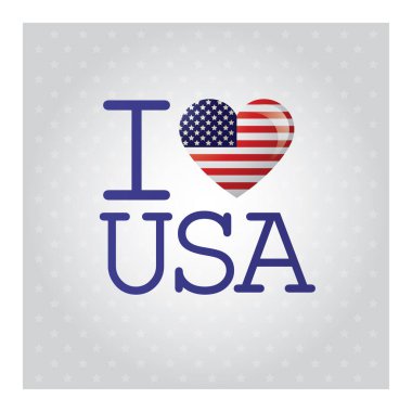 ABD vektör illüstrasyon ikonunu seviyorum 