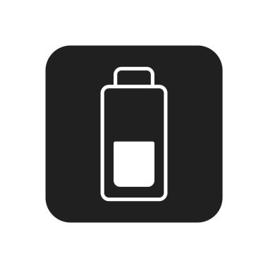 Batarya ikonu, vektör çizimi. düz tasarım biçimi