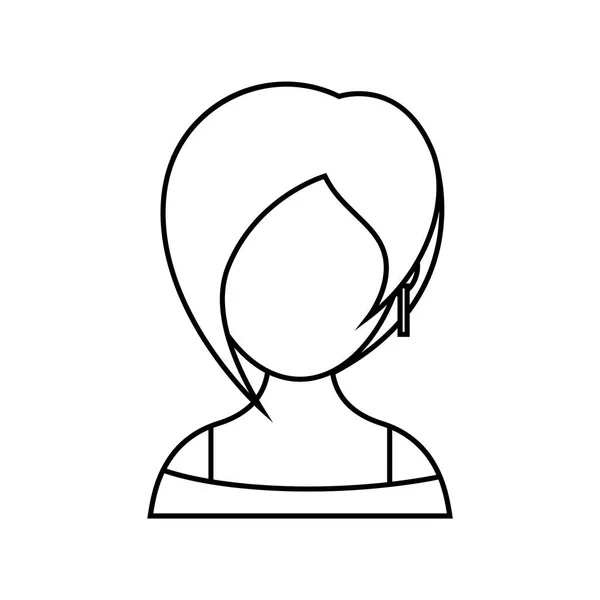 Woman Avatar Icon Vector Illustration Design — Stock Vector