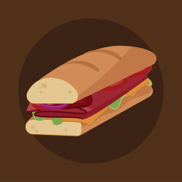 Fast Food Design Illustrazione Vettoriale Eps10 Grafica — Vettoriale Stock
