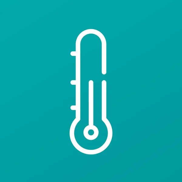 Thermometer Icoon Vector Illustratie Plat Ontwerp Stijl — Stockvector