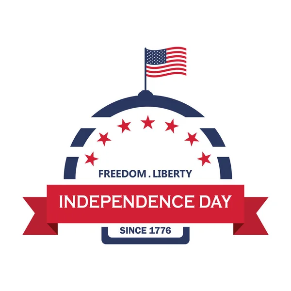 Happy Independence Day Vector Illustration Design — Stock Vector