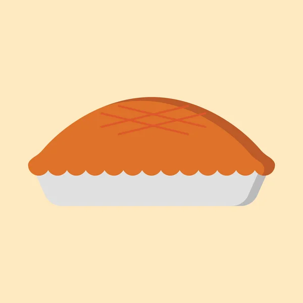 Icono Sándwich Estilo Plano Aislado Sobre Fondo Blanco — Archivo Imágenes Vectoriales