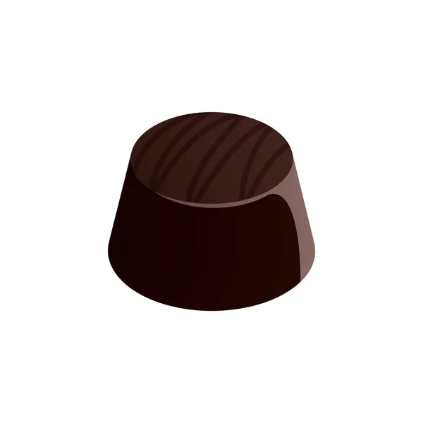 Icône Chocolat Dans Style Noir Isolé Sur Fond Blanc Viande — Image vectorielle