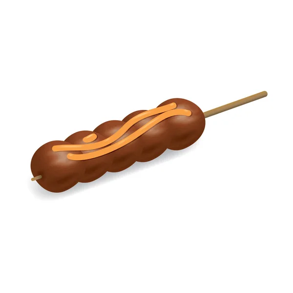 Illustration Vectorielle Hot Dog — Image vectorielle