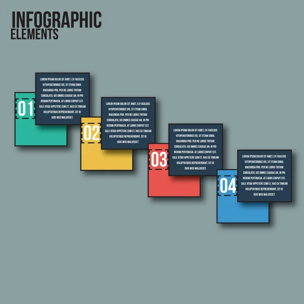 Infografische Elemente Stilisierte Vektorillustration — Stockvektor