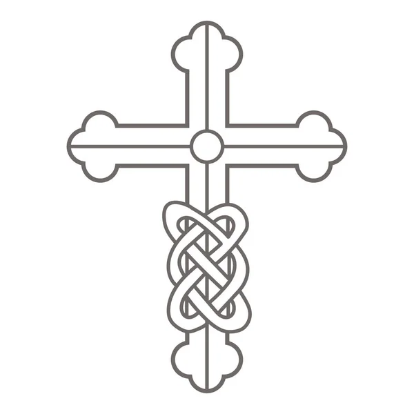 Icono Cruz Santa Ilustración Vectorial — Vector de stock