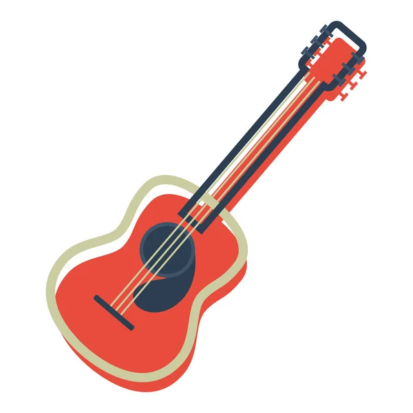 Ícone Ilustração Vetor Guitarra —  Vetores de Stock
