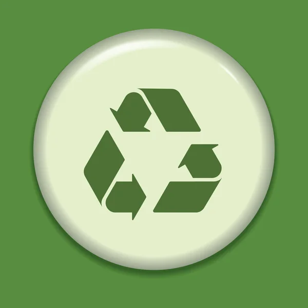 Recycler Symbole Icône Vectoriel Illustration — Image vectorielle