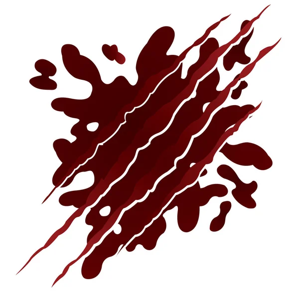 Mancha Sangre Icono Plano Vector Ilustración — Archivo Imágenes Vectoriales