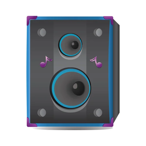 Altavoz Audio Ilustración Vectorial Estilizada — Vector de stock