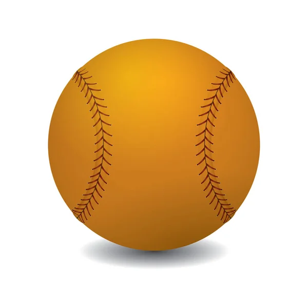 Baseball Icon Colorful Vector Illustration — Stock Vector