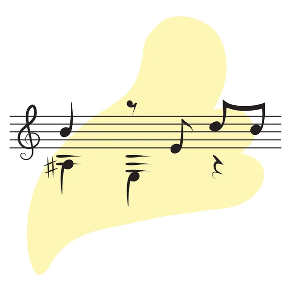 Musical Notes Vector Illustration — Stock Vector