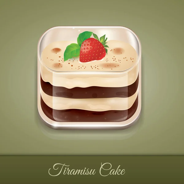 Illustration Vectorielle Gâteau Aux Fraises — Image vectorielle