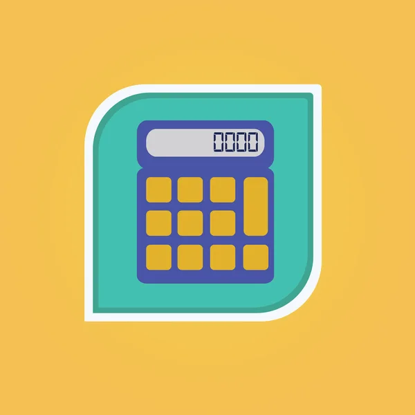 One Calculator Vector Illustration — Stock Vector