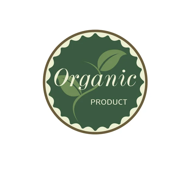 Шаблон Дизайну Логотипу Органічної Їжі — стоковий вектор