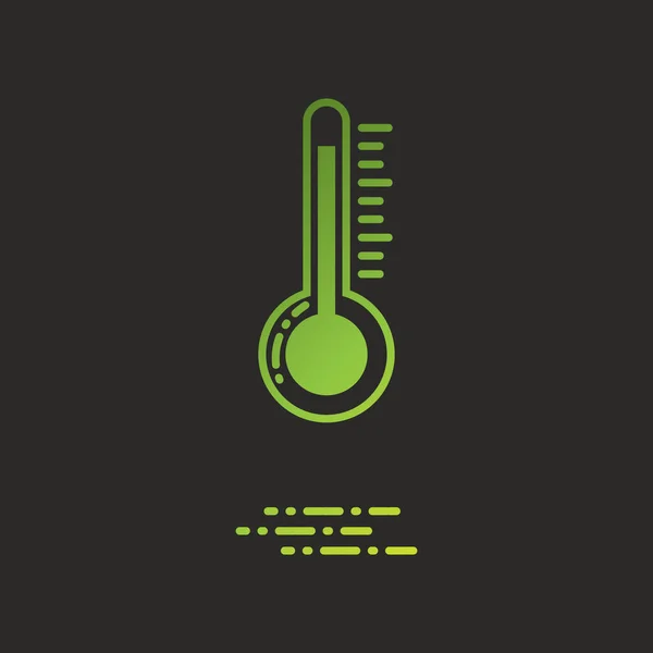 Thermometer Icoon Vectorillustratie — Stockvector