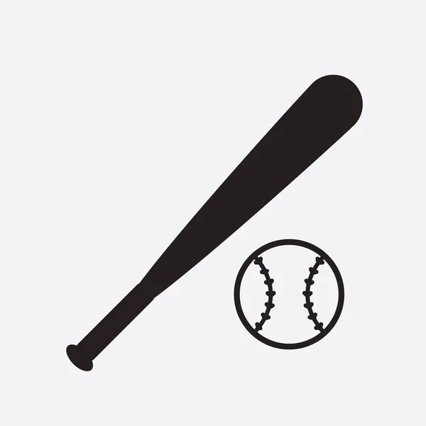 Baseball Ütő Labda — Stock Vector