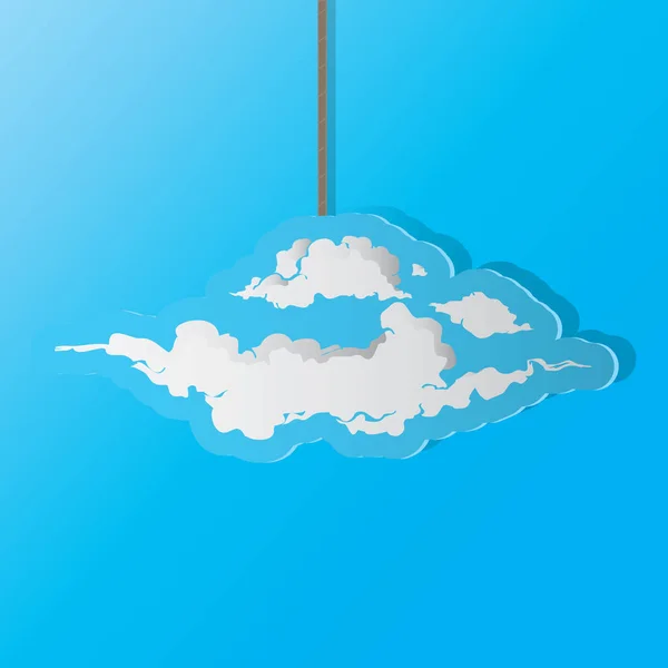 Vektorbild Einer Wolkenillustration — Stockvektor