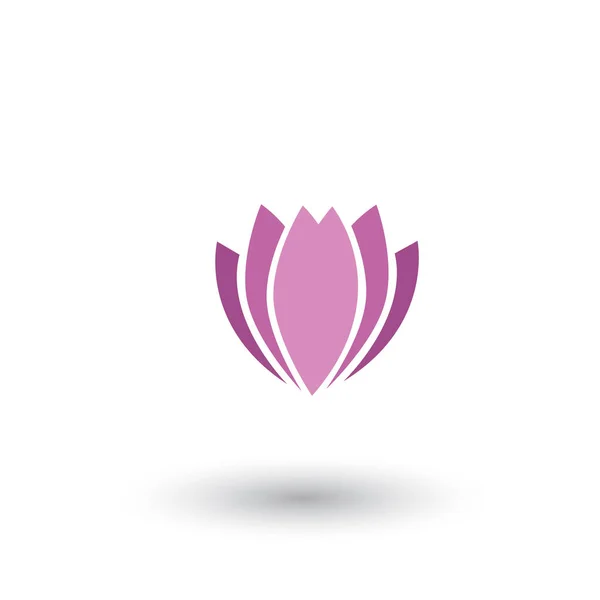 Icône Fleur Lotus Vecteur Modèle Logo — Image vectorielle