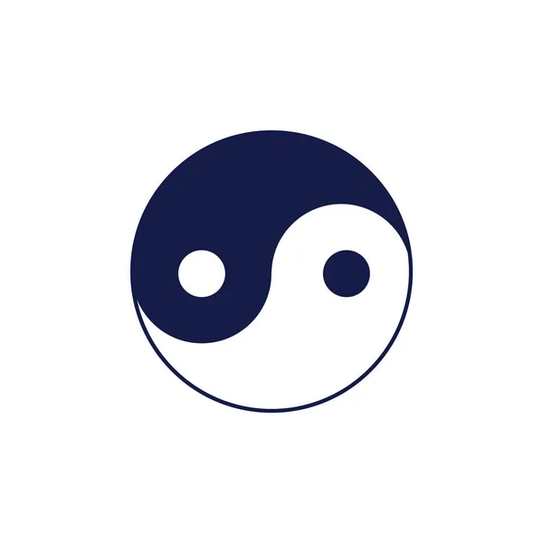 Yin Yang Symbol Vektorillustration — Stockvektor