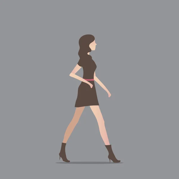 Illustration Vectorielle Stylisée Femme Mode — Image vectorielle