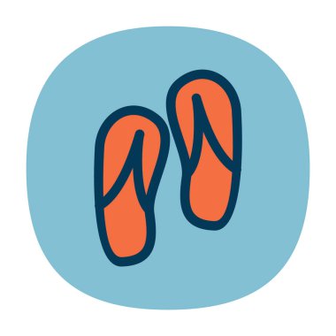 çizgi film uygulama simgesi, vektör illüstrasyonu