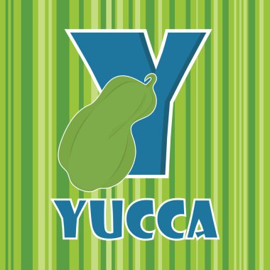 Yucca düz simgesi için y, vektör illüstrasyonu