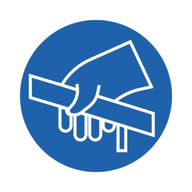 El ele tutuşmak, biçimlendirilmiş vektör çizimi