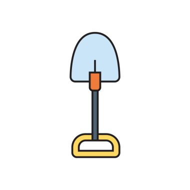 Kürek biçimlendirilmiş vektör çizimi