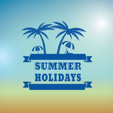 Yaz tatili tasarımı, vektör illüstrasyon eps10 grafiği