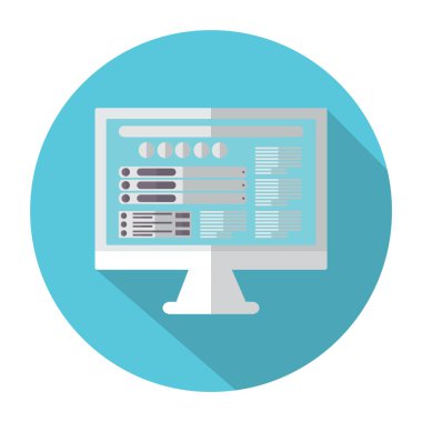 çizgi film uygulama simgesi, vektör illüstrasyonu