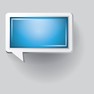 konuşma balonu simgesi, vektör illüstrasyonu