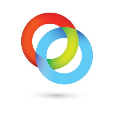 Vektör logo tasarım şablonu. soyut geometrik şekil.
