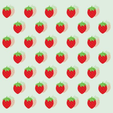 Çilekler arka plan biçimlendirilmiş vektör illüstrasyonu