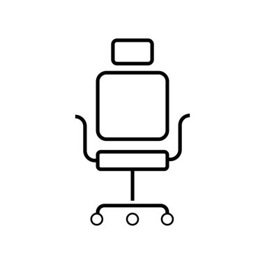 Modern ofis sandalyesinin vektör illüstrasyonu