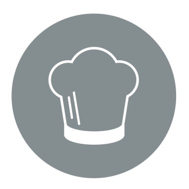 Şef şapkası, stilize vektör çizimi