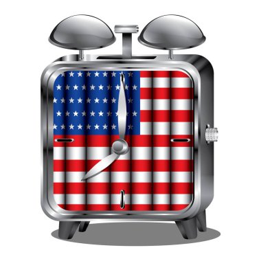 Bir Amerikan bayrağının 3D canlandırması