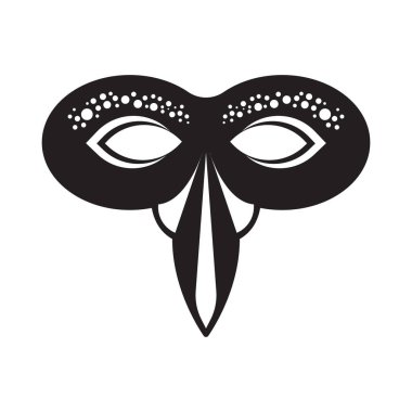 karnaval maskesi, tasarım vektörü çizimi