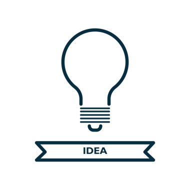 ampul simgesi, vektör illüstrasyonu