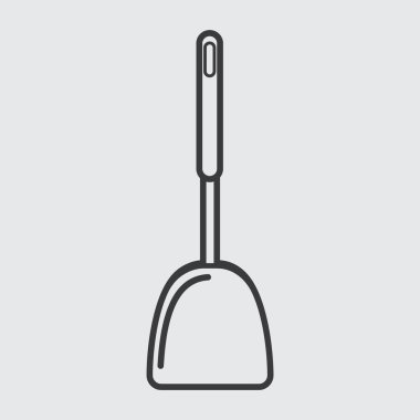 vektör mutfak spatula simgesi