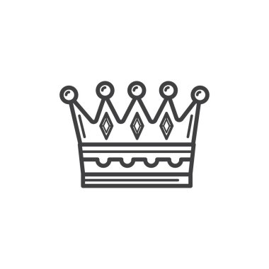 Crown, tasarım vektör illüstrasyonu