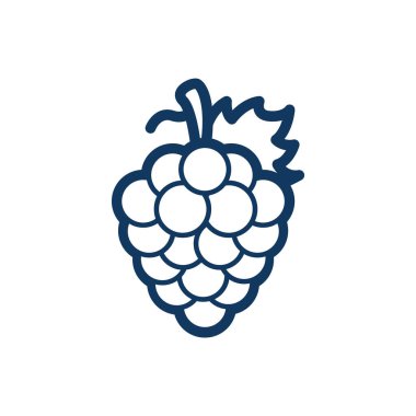 üzüm ikonu vektör illüstrasyonu