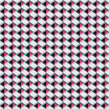 Geometrik şekillerin kusursuz deseni. vektör illüstrasyonu.