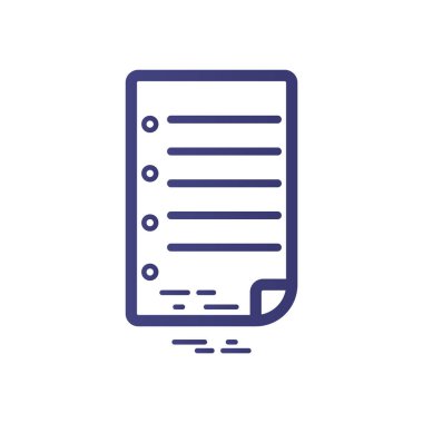 belge simgesi vektör illüstrasyonu