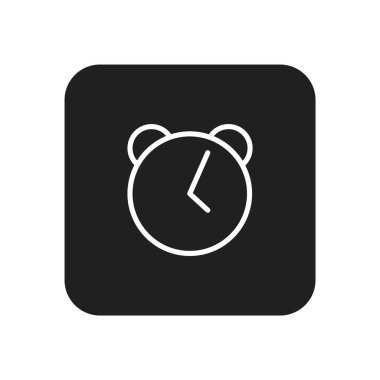 Çalar saat simgesi. vektör illüstrasyonu