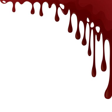 Damlayan kan arkaplan düz simgesi, vektör illüstrasyonu